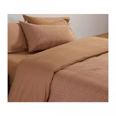 Nef-Nef Homeware Suspen Σετ Σεντόνια Διπλά 200x270εκ. Caramel (4τμχ)