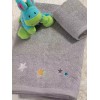 Nef-Nef Homeware Σετ Βρεφικές Πετσέτες 2τμχ Stars Above Γκρι Βάρους 420gr/m²