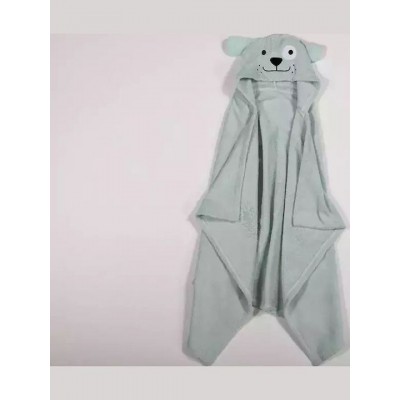 Nef-Nef Homeware Βρεφική Κάπα-Μπουρνούζι με Κουκούλα Life In The City Misty Blue