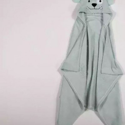 Nef-Nef Homeware Βρεφική Κάπα-Μπουρνούζι με Κουκούλα Life In The City Misty Blue