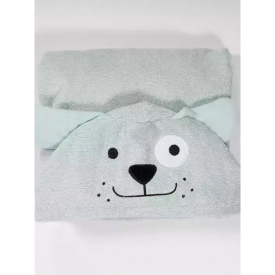 Nef-Nef Homeware Βρεφική Κάπα-Μπουρνούζι με Κουκούλα Life In The City Misty Blue