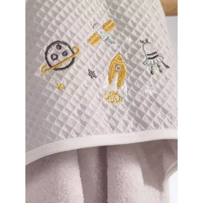 Nef-Nef Homeware Βρεφική Κάπα-Μπουρνούζι με Κουκούλα Cloud Cloud Cloud