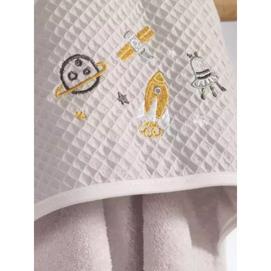 Nef-Nef Homeware Βρεφική Κάπα-Μπουρνούζι με Κουκούλα Cloud Cloud Cloud