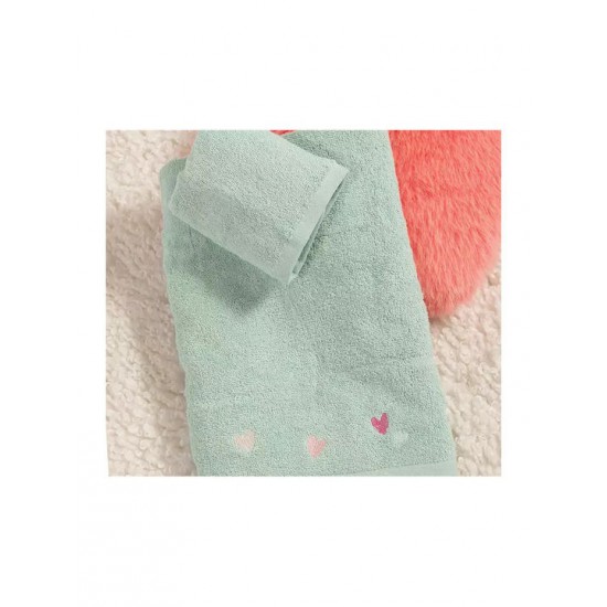 Nef-Nef Homeware Σετ Βρεφικές Πετσέτες 2τμχ Hearts Attack Hearts Attack 70x140cm Βάρους 420gr/m²