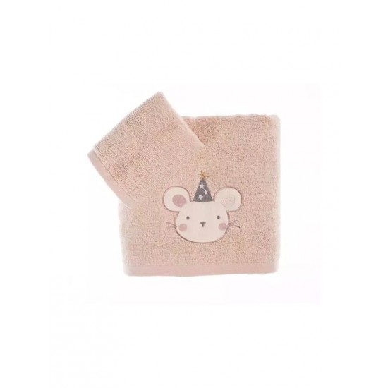 Nef-Nef Homeware Σετ Βρεφικές Πετσέτες 2τμχ Special Party Pink Pink Βάρους 420gr/m²