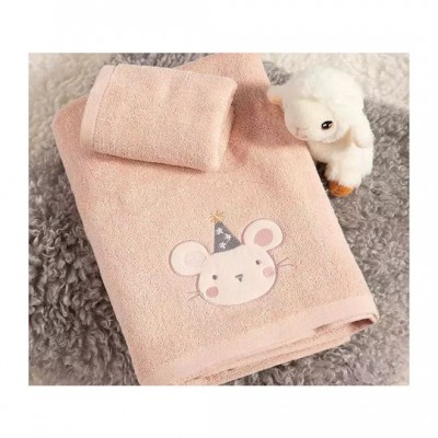 Nef-Nef Homeware Σετ Βρεφικές Πετσέτες 2τμχ Special Party Pink Pink Βάρους 420gr/m²