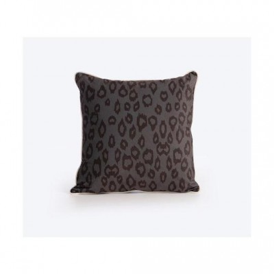 Nef-Nef Homeware Μαξιλάρι Καναπέ Leonar από Βελούδο Black 45x45εκ.