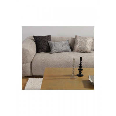 Nef-Nef Homeware Μαξιλάρι Καναπέ Leonar από Βελούδο Black 45x45εκ.