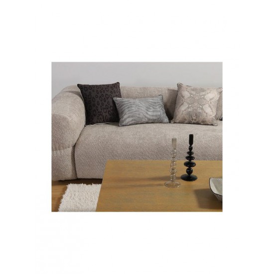 Nef-Nef Homeware Μαξιλάρι Καναπέ Leonar από Βελούδο Black 45x45εκ.