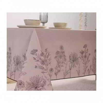 Nef-Nef Homeware Τραπεζομάντηλο Βαμβακερό Kerkynia Brown 140x140εκ.