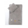 Nef-Nef Homeware Σετ Βρεφικές Πετσέτες 2τμχ Stars Above Γκρι Βάρους 420gr/m²