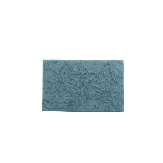 Nef-Nef Homeware Αντιολισθητικό Πατάκι Μπάνιου Βαμβακερό Anthem Smoke Blue 50x80εκ.