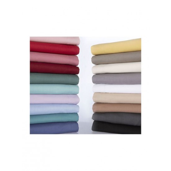 Nef-Nef Homeware Basic Σεντόνι Μονό 170x270εκ. Terracotta