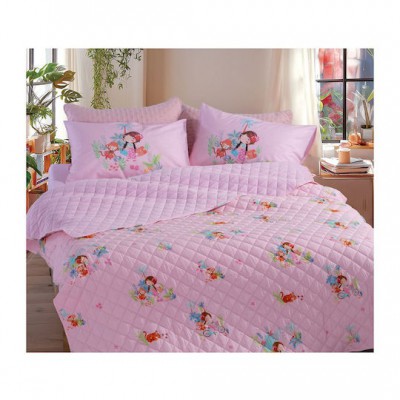 Nef-Nef Homeware Παιδικό Κουβερλί Welcome Ροζ
