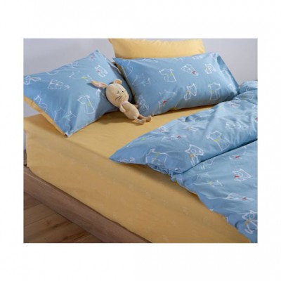 Nef-Nef Homeware Σετ Σεντόνια Μονά Βαμβακερά Dog Life Blue 170x260cm 3τμχ