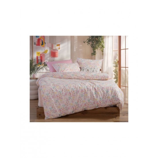 Nef-Nef Homeware Σετ Σεντόνια Μονά Βαμβακερά Blossom Day L.pink 170x260cm 3τμχ