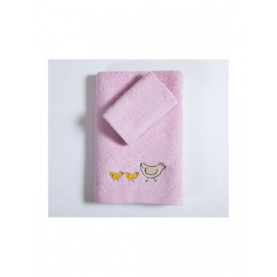 Nef-Nef Homeware Σετ Βρεφικές Πετσέτες 2τμχ Cute & Sweet Lilac 70x140cm Βάρους 420gr/m²