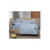 Nef-Nef Homeware Σετ Βρεφικά Σεντόνια Κούνιας Βαμβακερά Super Boy Μπλε 120x170εκ. 3τμχ