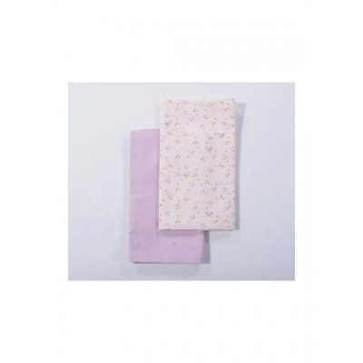Nef-Nef Homeware Σετ Βρεφικά Σεντόνια Λίκνου Βαμβακερά Cute & Sweet Εκρού 70x120εκ.