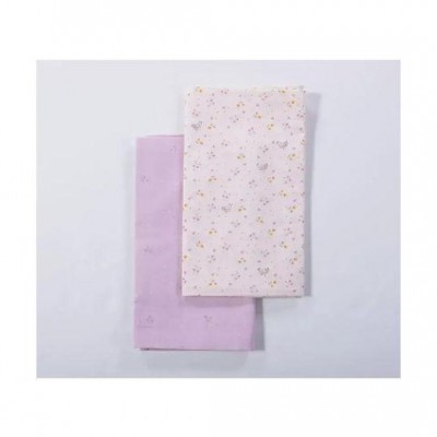 Nef-Nef Homeware Σετ Βρεφικά Σεντόνια Λίκνου Βαμβακερά Cute & Sweet Εκρού 70x120εκ.