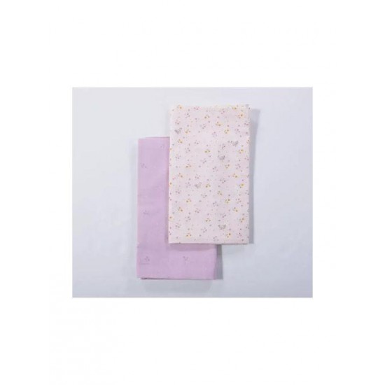 Nef-Nef Homeware Σετ Βρεφικά Σεντόνια Λίκνου Βαμβακερά Cute & Sweet Εκρού 70x120εκ.