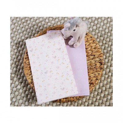 Nef-Nef Homeware Σετ Βρεφικά Σεντόνια Λίκνου Βαμβακερά Cute & Sweet Εκρού 70x120εκ.