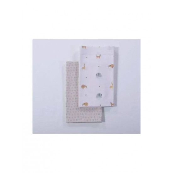 Nef-Nef Homeware Σετ Βρεφικά Σεντόνια Λίκνου Βαμβακερά Jungle In Motion Εκρού 70x120εκ.