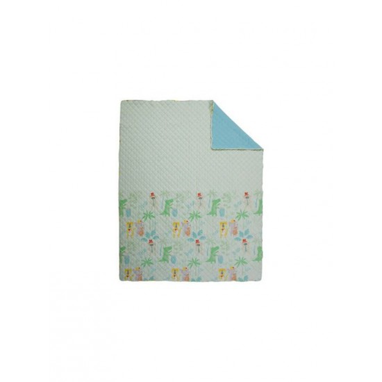 Nef-Nef Homeware Παιδικό Κουβερλί Μονό Jungle Music Green 180x240εκ.