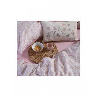 Nef-Nef Homeware Cylia Σετ Σεντόνια King Size με Λάστιχο 180x200+35εκ. Μπεζ (4τμχ)