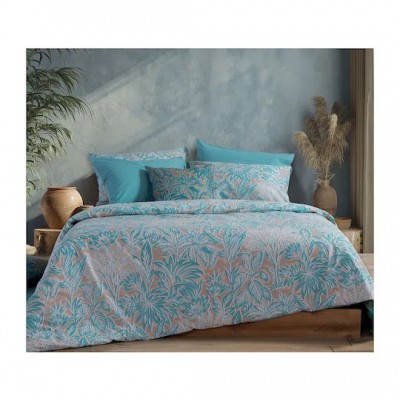 Nef-Nef Homeware Charisma Σετ Σεντόνια King Size με Λάστιχο 270x270+35εκ. Μπλε (4τμχ)