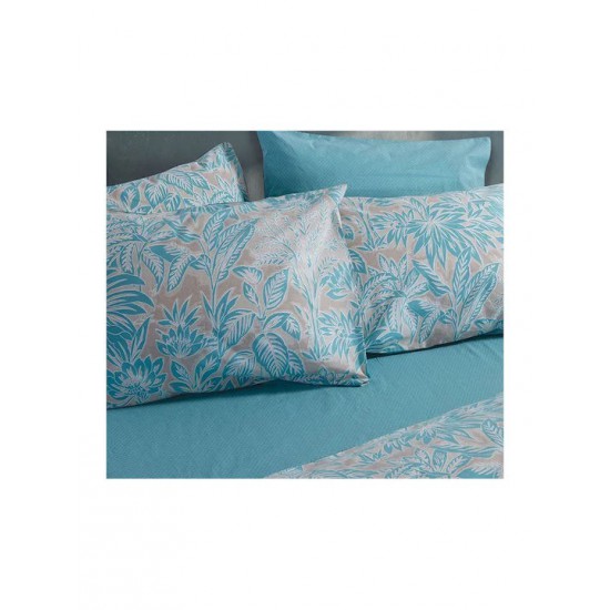 Nef-Nef Homeware Charisma Σετ Σεντόνια King Size με Λάστιχο 270x270+35εκ. Μπλε (4τμχ)