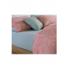 Nef-Nef Homeware Floriva Σετ Σεντόνια Υπέρδιπλα με Λάστιχο 160x200+35εκ. Κοραλί (4τμχ)