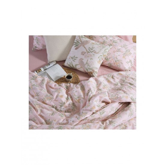 Nef-Nef Homeware Dreamel Σετ Σεντόνια Υπέρδιπλα με Λάστιχο 160x200+35εκ. Ροζ (4τμχ)