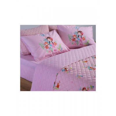 Nef-Nef Homeware Παιδικό Κουβερλί Welcome Ροζ