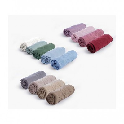 Nef-Nef Homeware Jersey Σεντόνι Μονό με Λάστιχο 100x200+30εκ. Mocca