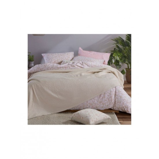 Nef-Nef Homeware New Golf Κουβέρτα Πικέ Υπέρδιπλη 220x240εκ. Beige