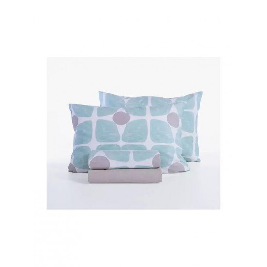 Σετ Σεντόνια Υπέρδιπλα 4 Τεμαχίων Nef-nef Casual Coreo Aqua 240x270