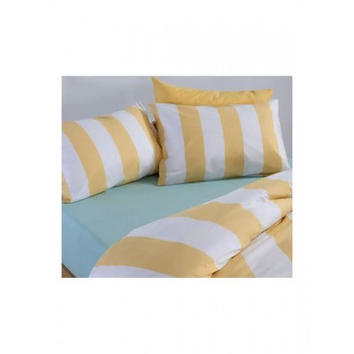 Nef-Nef Homeware Casual Σετ Σεντόνια King Size με Λάστιχο 270x270+35εκ. Κίτρινο (4τμχ)