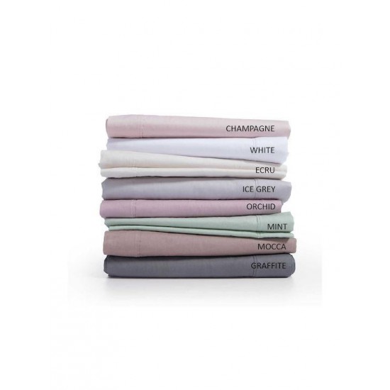 Nef-Nef Homeware Elements 24 Σεντόνι Υπέρδιπλο 240x270εκ. PALE MAUVE