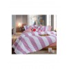 Nef-Nef Homeware Casual Σετ Σεντόνια Υπέρδιπλα με Λάστιχο 160x200+35εκ. Mauve (4τμχ)