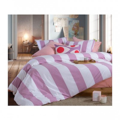 Nef-Nef Homeware Casual Σετ Σεντόνια Υπέρδιπλα με Λάστιχο 160x200+35εκ. Mauve (4τμχ)