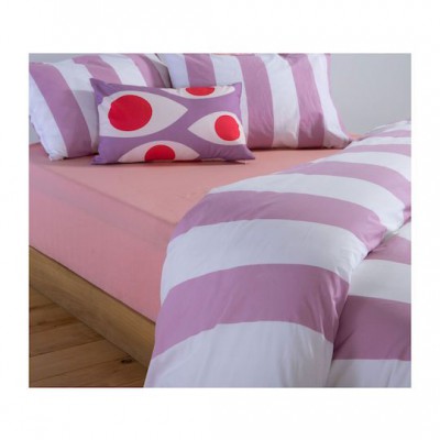 Nef-Nef Homeware Casual Σετ Σεντόνια Υπέρδιπλα με Λάστιχο 160x200+35εκ. Mauve (4τμχ)