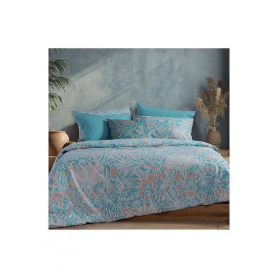 Nef-Nef Homeware Charisma Σετ Σεντόνια Υπέρδιπλα με Λάστιχο 160x200+35εκ. Charisma Blue (4τμχ)