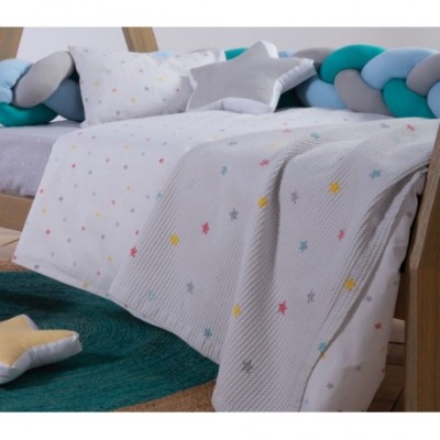 Πάντα πλεξούδα Nef-Nef Homeware Little Star Aqua/Petrol