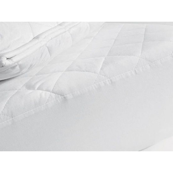 Nef-Nef Homeware Προστατευτικό Επίστρωμα Διπλό με Φούστα Λευκό 140x200+30εκ.