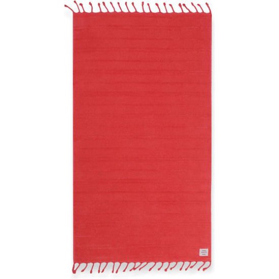 Nef-Nef Homeware Expression Βαμβακερή Κοραλί με Κρόσσια 160x80εκ.