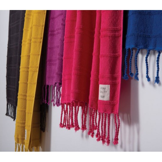 Nef-Nef Homeware Expression Βαμβακερή Κίτρινη με Κρόσσια 160x80εκ.