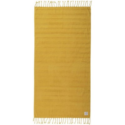 Nef-Nef Homeware Expression Βαμβακερή Κίτρινη με Κρόσσια 160x80εκ.