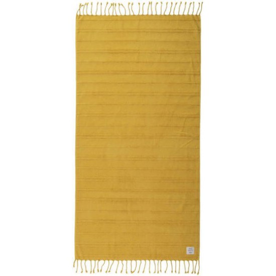 Nef-Nef Homeware Expression Βαμβακερή Κίτρινη με Κρόσσια 160x80εκ.