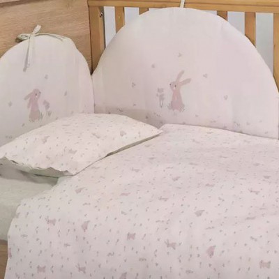 Nef-Nef Homeware Country Bunny Πάντα Κλασική για τα Κάγκελα της Κούνιας Εκρού 40cm